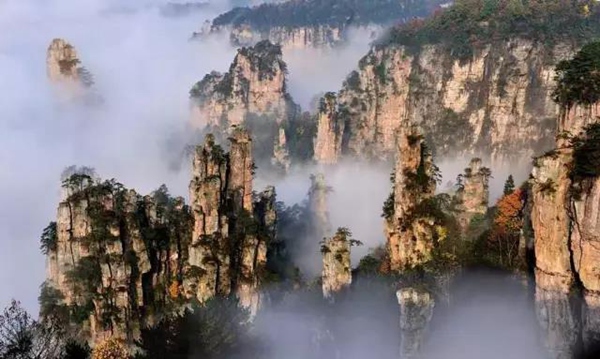 Tianzi Mountain Tianmen Mountain Glass Bridge Glass Plank Road China Top Trip